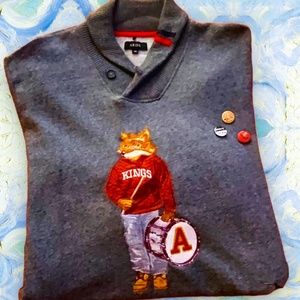 AKOO collegiate grey  back to school sweater
